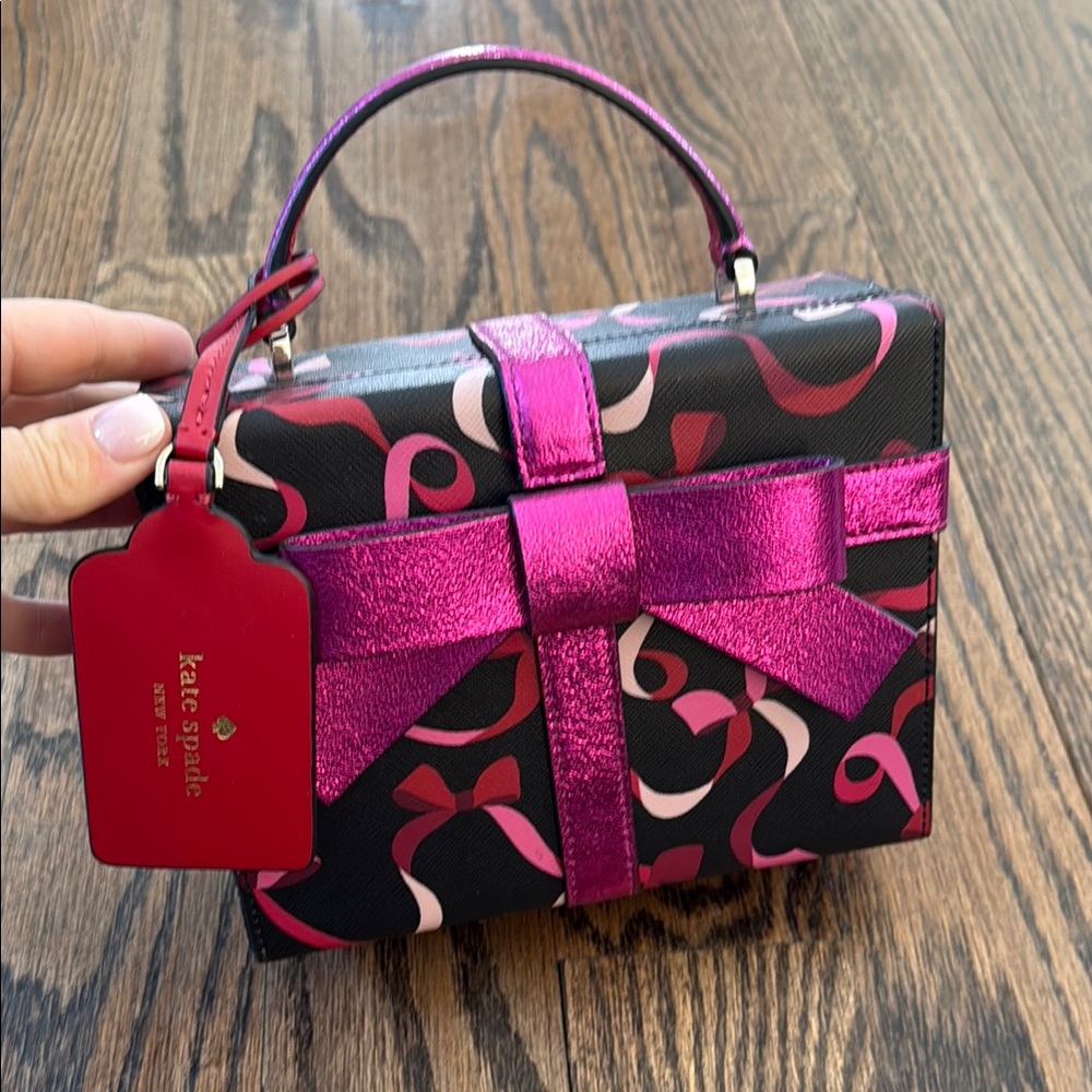 Kate Spade Pink and Black Present Bag